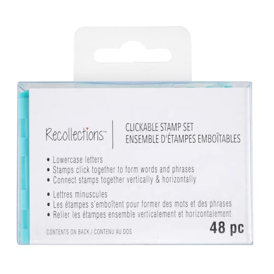 6 Pack: Clickable Lowercase Stamp Set by Recollections®